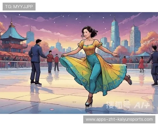 滑冰女单旋转速度惊人，裙摆如风车